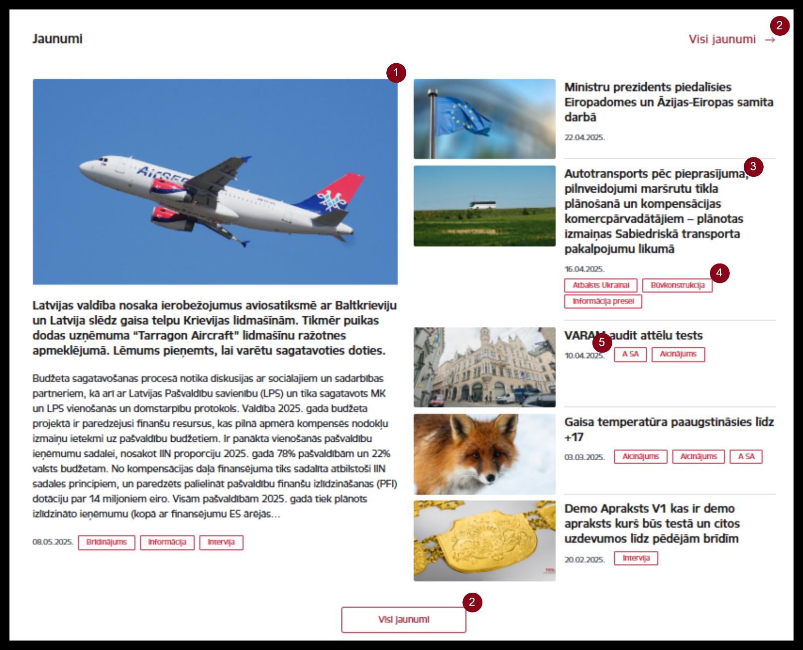 A screenshot of a website